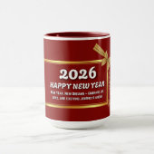 Nieuwjaarsbeker 2026 – Vreugde, Dromen & Feest Mok (Midden)
