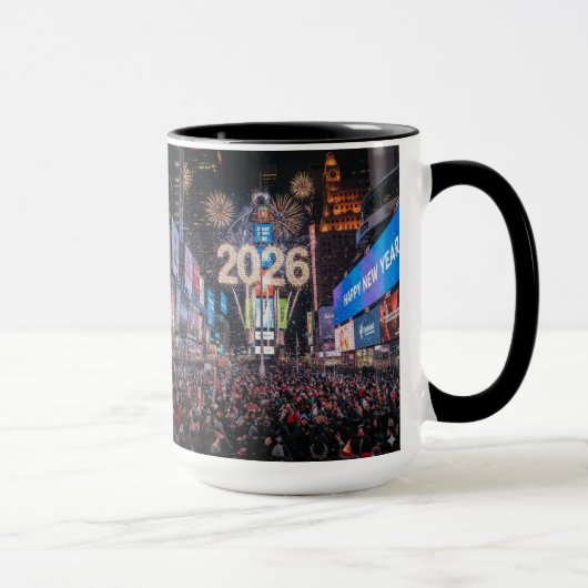 Nieuwjaarsbeker voor mannen viering mok (Rechts)