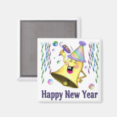 nieuwjaarsbel magneet (Voorkant / Achterkant)