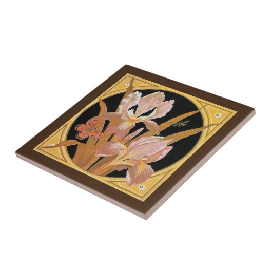  nieuwjaarsbladeren tegeltje (Zijkant)