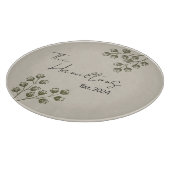 Nieuwjaarsblauw en grijs bloemensnijplank snijplank (Hoek)