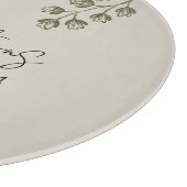 Nieuwjaarsblauw en grijs bloemensnijplank snijplank (Hoek)