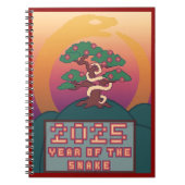 Nieuwjaarsboek: 2025 jaar van de slang notitieboek (Voorkant)