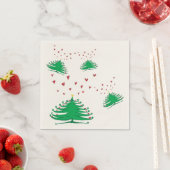 Nieuwjaarsboom cocktail papier servetten (Insitu)