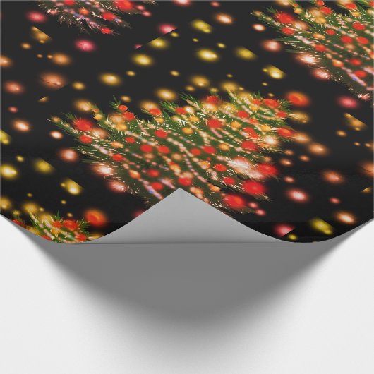 Nieuwjaarsboom inpakpapier (Hoek)