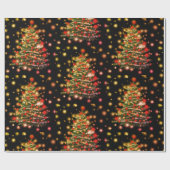 Nieuwjaarsboom inpakpapier (Vlak)