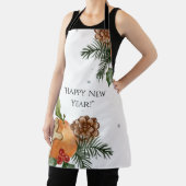 Nieuwjaarsboom, mandarijnen en koekjes schort (Insitu)