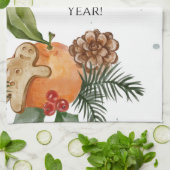 nieuwjaarsboom theedoek (Gevouwen)