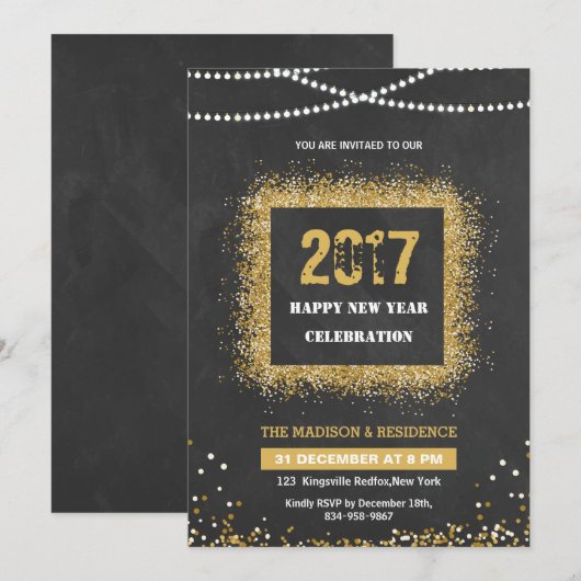 Nieuwjaarsbrochure Kaart (Voorkant / Achterkant)