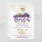 Nieuwjaarsbrunch en bubbels kaart (Voorkant)