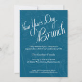 Nieuwjaarsbrunch Tafeldecoratie Uitnodiging (Voorkant)