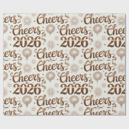 Nieuwjaarscadeauverpakking 2026 cadeaupapier