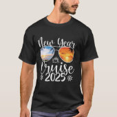 Nieuwjaarscruise 2025 NYE Party Celebration Women  T-shirt (Voorkant)