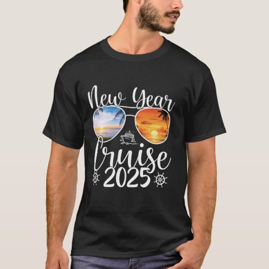 Nieuwjaarscruise 2025 NYE Party Celebration Women  T-shirt (Voorkant)