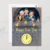  nieuwjaarscursisten Sjabloon Briefkaart (Voorkant / Achterkant)