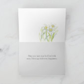 Nieuwjaarscursus Daffodils James Bible Scripting Kaart (Binnen)