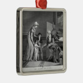 Nieuwjaarsdag 1807 metalen ornament (Rechts)
