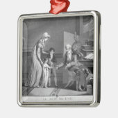 Nieuwjaarsdag 1807 metalen ornament (Links)