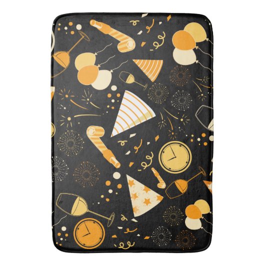 Nieuwjaarsdag Badmat (Voorkant Verticaal)