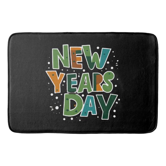 Nieuwjaarsdag Badmat (Voorkant)