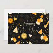 Nieuwjaarsdag Briefkaart (Voorkant / Achterkant)