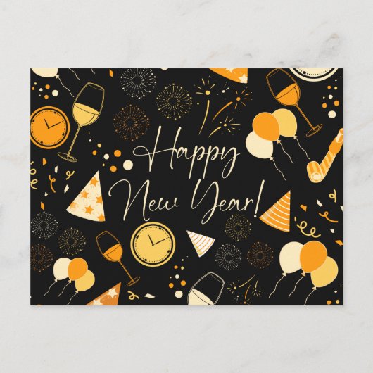 Nieuwjaarsdag Briefkaart (Voorkant)