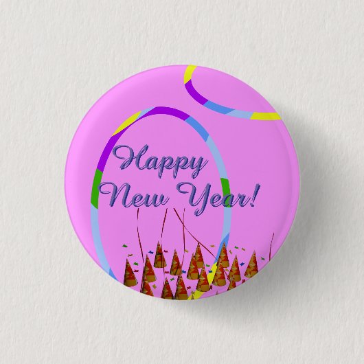 Nieuwjaarsdag Button (Voorkant)