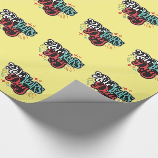 Nieuwjaarsdag Cadeaupapier (Hoek)