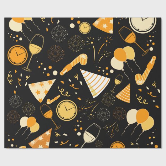 Nieuwjaarsdag Cadeaupapier (Vlak)