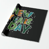 Nieuwjaarsdag Cadeaupapier (Uitgerold)
