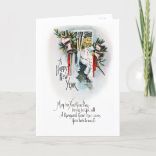 nieuwjaarsdag feestdagen kaart