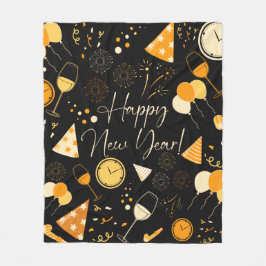 Nieuwjaarsdag Fleece Deken