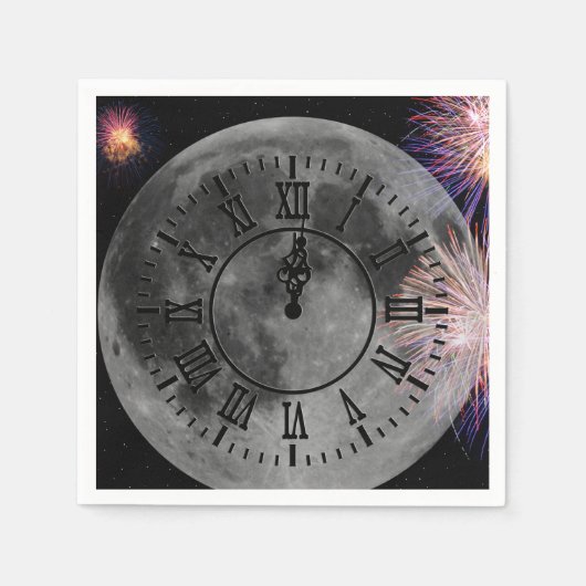 Nieuwjaarsdag in de nacht servet (Voorkant)