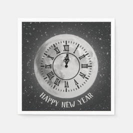 Nieuwjaarsdag in de nacht servet