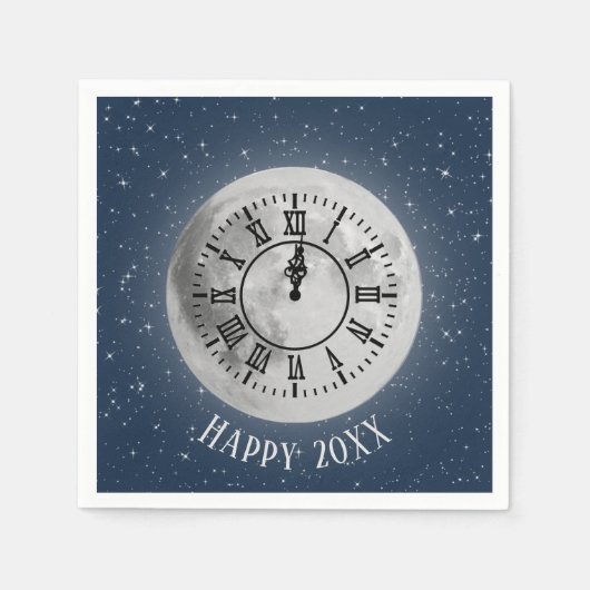 Nieuwjaarsdag in de nacht servet (Voorkant)