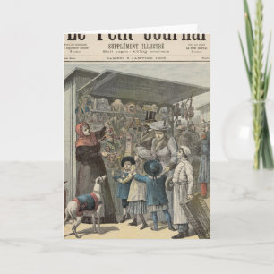 Nieuwjaarsdag in Parijs Feestdagen Kaart