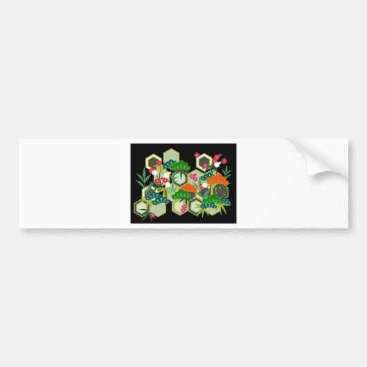 Nieuwjaarsdag Japanse stijl Bumpersticker (Voorkant)