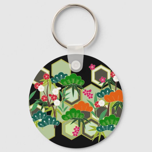 Nieuwjaarsdag Japanse stijl Sleutelhanger (Voorkant)