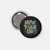 Nieuwjaarsdag Magneet (Voorkant / Achterkant)