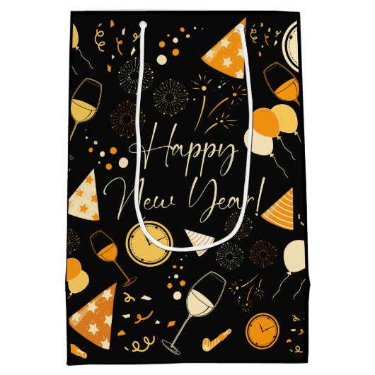 Nieuwjaarsdag Medium Cadeauzakje (Achterkant)