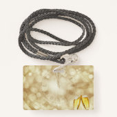 Nieuwjaarsdag met champagnebril badge (Achterkant met draagriem)