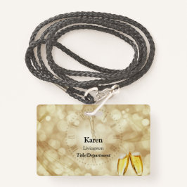 Nieuwjaarsdag met champagnebril badge