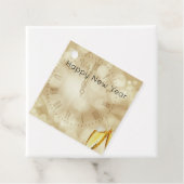 Nieuwjaarsdag met champagnebril bedankjes labels (In situ)