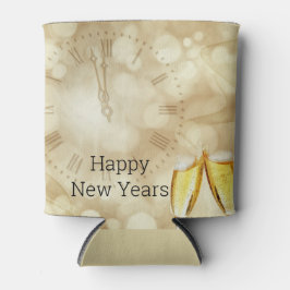 Nieuwjaarsdag met champagnebril blikjeskoeler