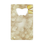 Nieuwjaarsdag met champagnebril creditkaart flessenopener (Achterkant)