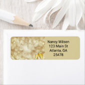 Nieuwjaarsdag met champagnebril etiket (Insitu)