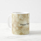 Nieuwjaarsdag met champagnebril koffiemok (Voorkant links)