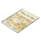 Nieuwjaarsdag met champagnebril notitieboek (Linkerzijde)