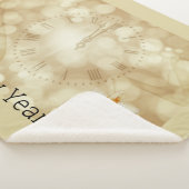 Nieuwjaarsdag met champagnebril sherpa deken (3/4)