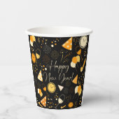 Nieuwjaarsdag Papieren Bekers (Voorkant)